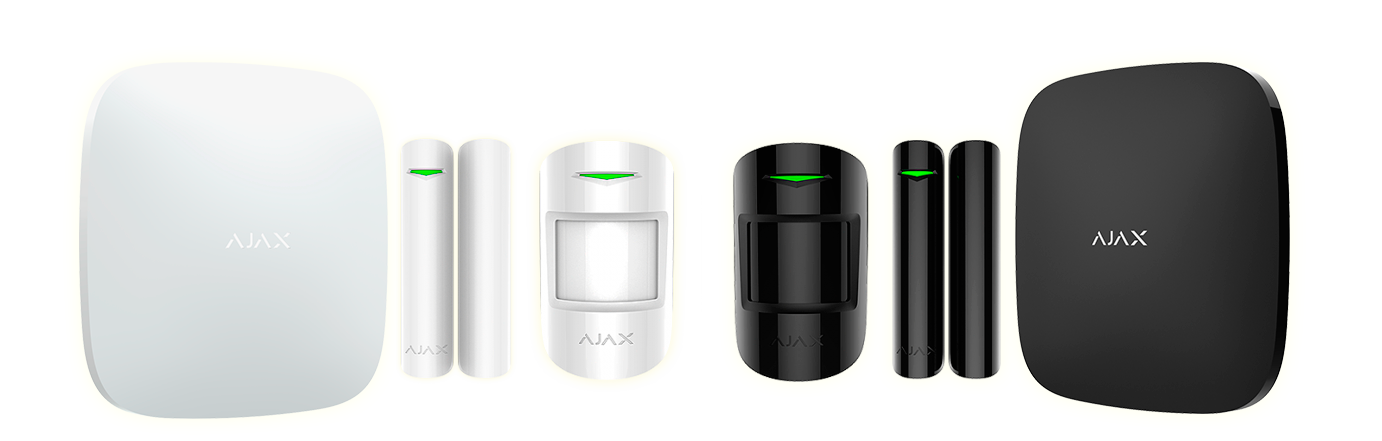 Kit de alarmas Ajax para casa en Murcia con sensores de movimiento, detectores magnéticos y central inteligente para instalación profesional