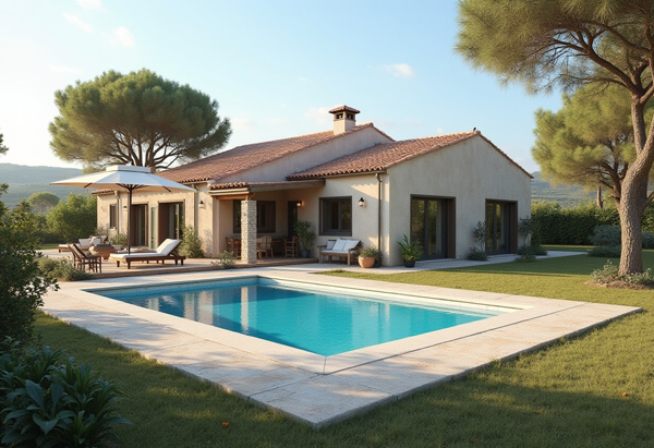 Chalet con jardin y piscina protegido con alarma para chalet sin cuotas y vigilancia 24 horas